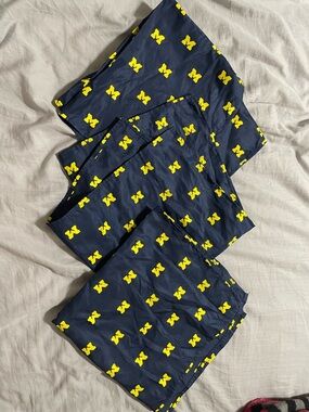 3/$10 4 University Logo Navy Blue Bandanas